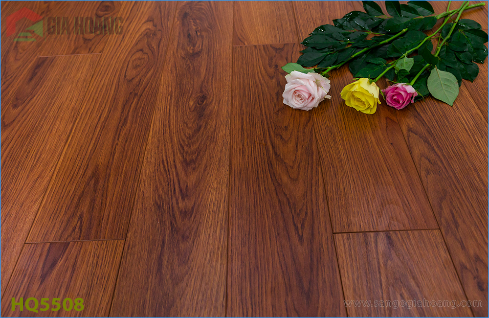 Sàn gỗ Povar QH5505 Sàn gỗ bản nhỏ cốt xanh