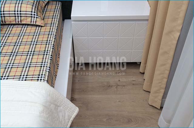 Sàn gỗ Thụy Sĩ Solid Chrome D3034 cho phòng ngủ