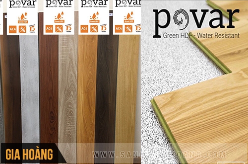 Giá sàn gỗ chịu nước Povar VN công bố 220.000 vnđ/m2