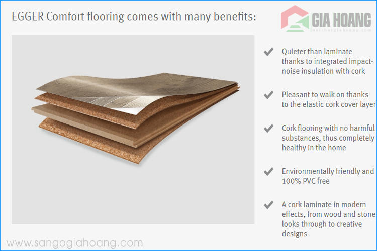 Cấu tạo đặc biệt sàn gỗ Egger Comfort - Sàn gỗ chuyên dụng cho trẻ em