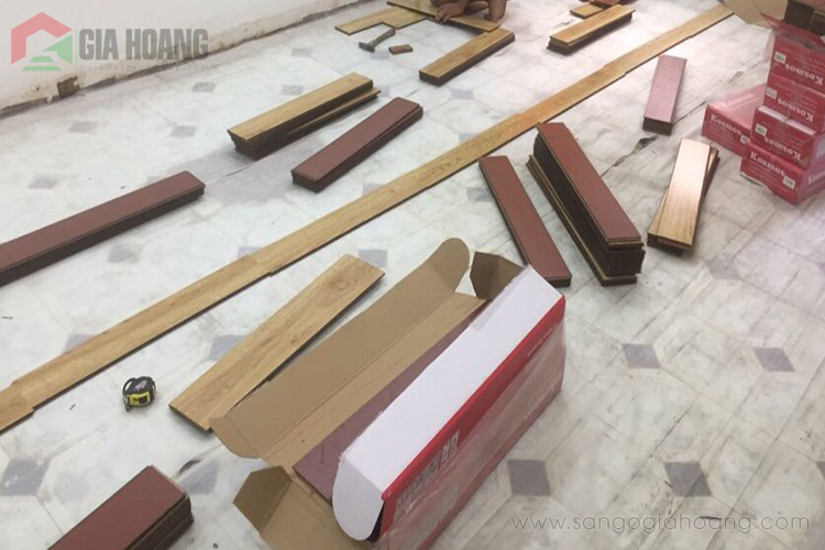Công trình sàn gỗ Kosmos cho trường mầm non trước thi công