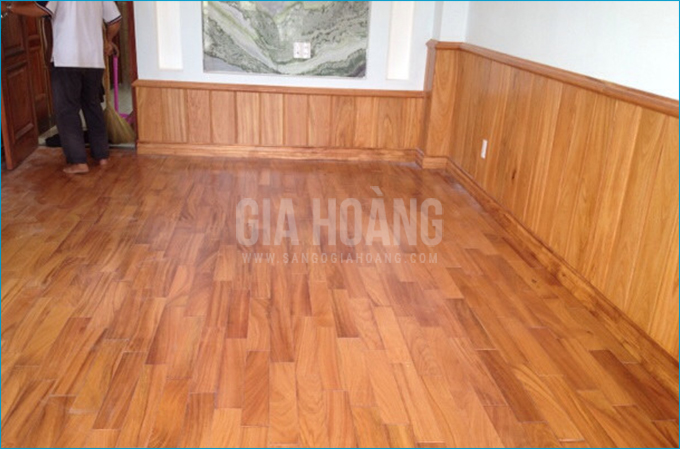 Ảnh công trình sàn gỗ Gõ Đỏ tự nhiên quận 3 - HCMC
