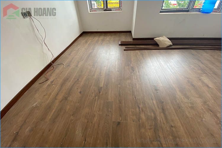 Công trình sàn gỗ Egger Pro Aqua Plus EPL075 tại quận Bình Thạnh, HCM