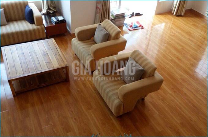 Ảnh thực tế sàn gỗ Komos - Gia Hoàng thi công