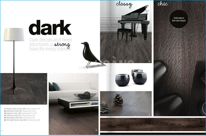 Sàn gỗ Bỉ tối màu - balterio Dark