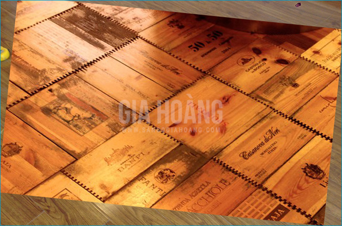Sàn gỗ kiểu thùng cổ