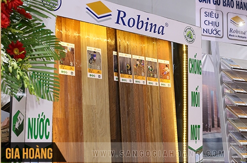 Sàn gỗ chịu nước Robina - Malaysia giá công bố 345.000 vnđ/m2