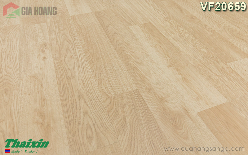 Sàn gỗ Thaixin cốt xanh 8mm - VF21659 - Thực tế