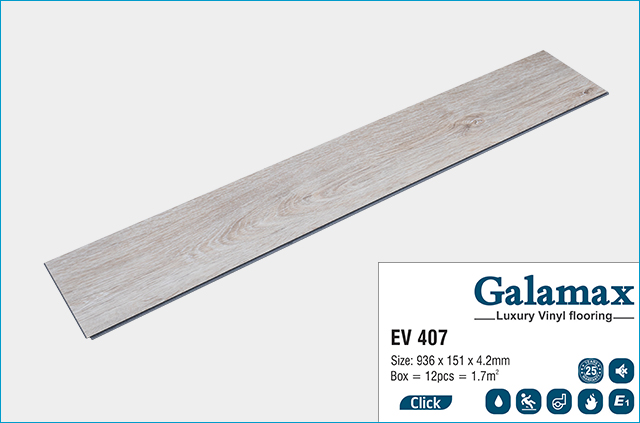 Sàn nhựa Galamax Luxury Vinyl 4.2 mm EV 407