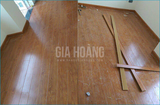 Công trình lắp đặt sàn gỗ KosMos 3259 tại quận Gò Vấp