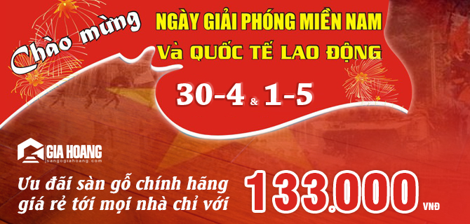 khuyen mai 30 4 2015 san go chinh hang chi 133 000 vnd